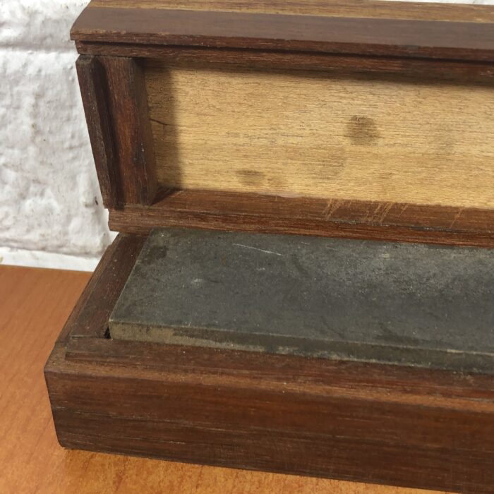 Vintage Sharpening Stone in Wooden Case - Image 2