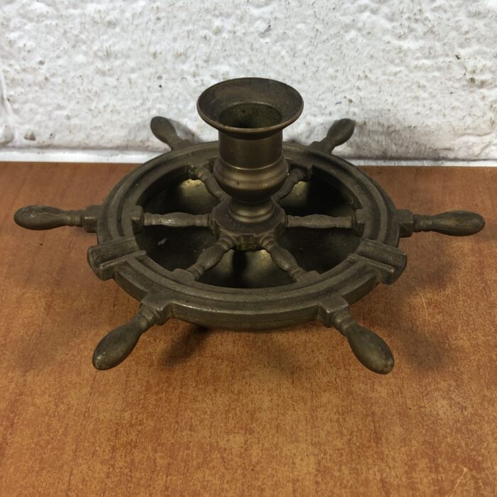 Vintage Brass Nautical Style Candle Holder