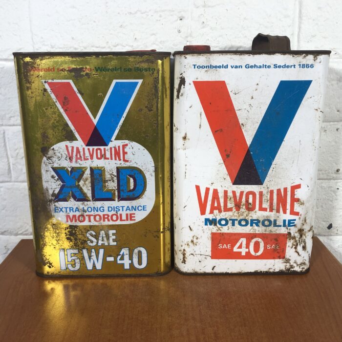 Vintage Valvoline Oil Containers