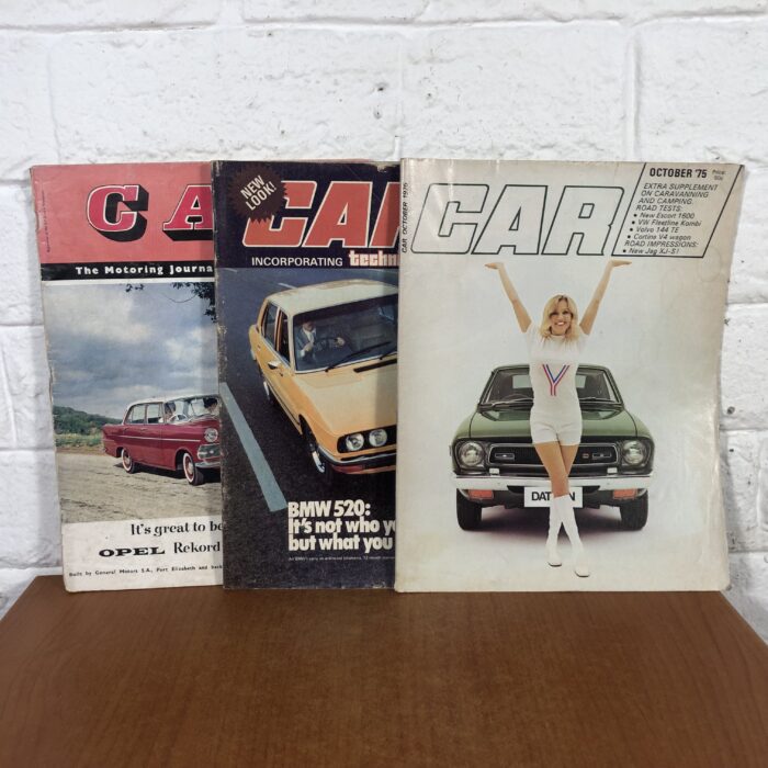 Vintage CAR Magazines (July 1961, October 1975 & February 1976)