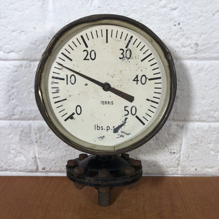 Large Vintage Brass Gauges - Image 2