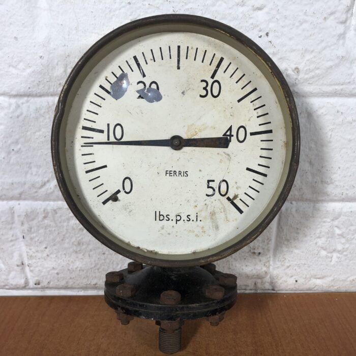 Large Vintage Brass Gauges - Image 8