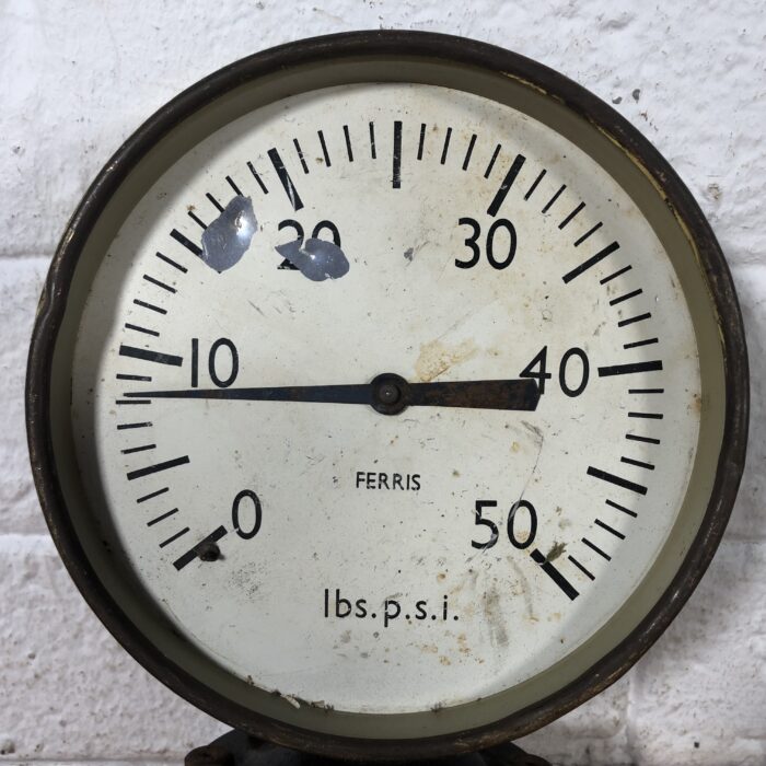 Large Vintage Brass Gauges - Image 9