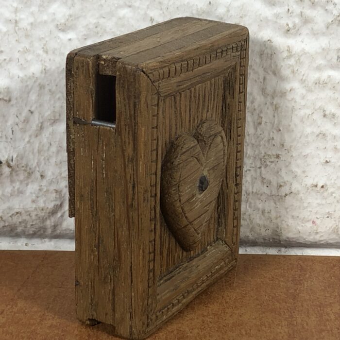 Miniature Vintage Military Handmade Wooden Picture Box - Image 5