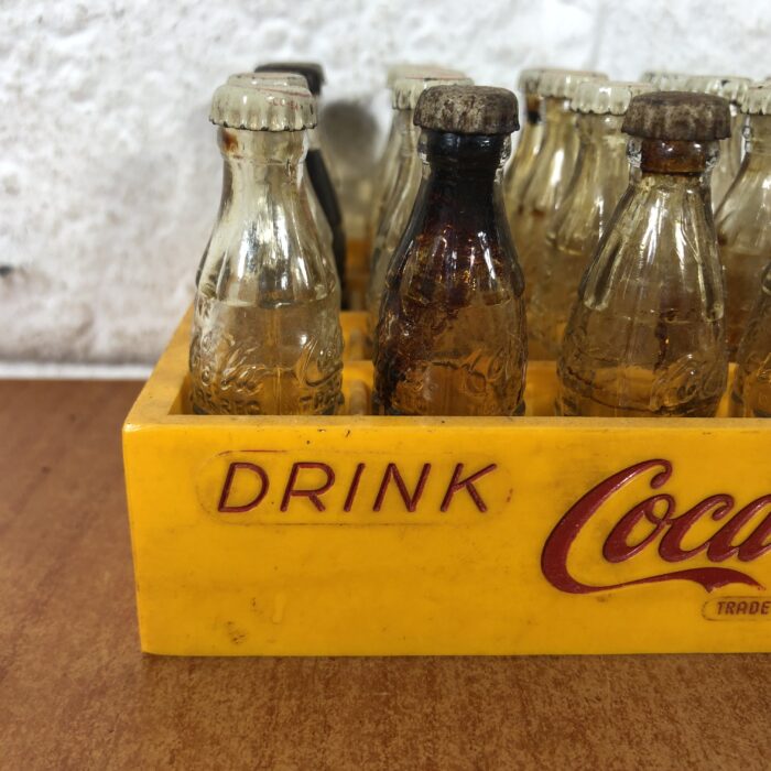 Lot 139: Miniature Coca Cola Crate with Glass Bottles - Image 4