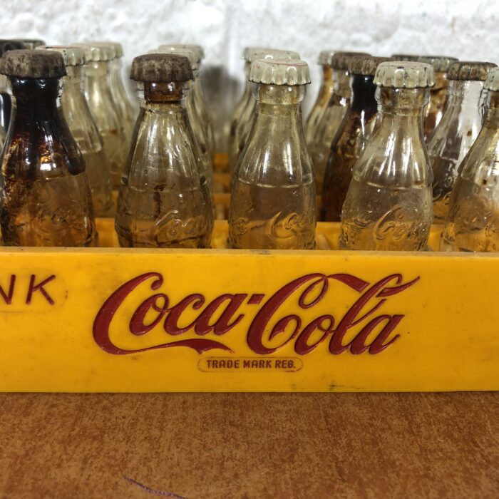 Lot 139: Miniature Coca Cola Crate with Glass Bottles - Image 5