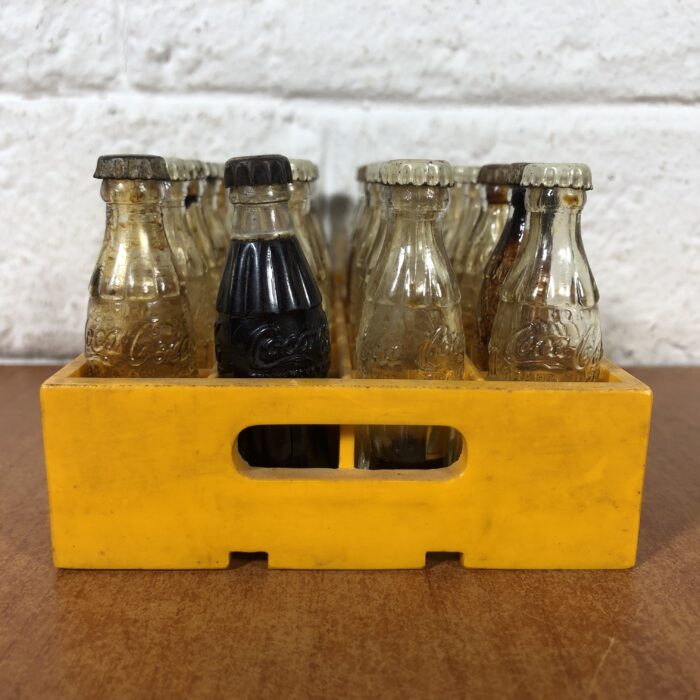 Lot 139: Miniature Coca Cola Crate with Glass Bottles - Image 6