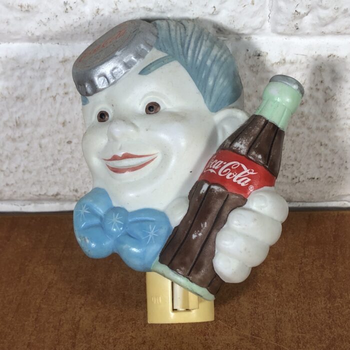 Lot 118: Vintage Coca Cola Porcelain Night Light