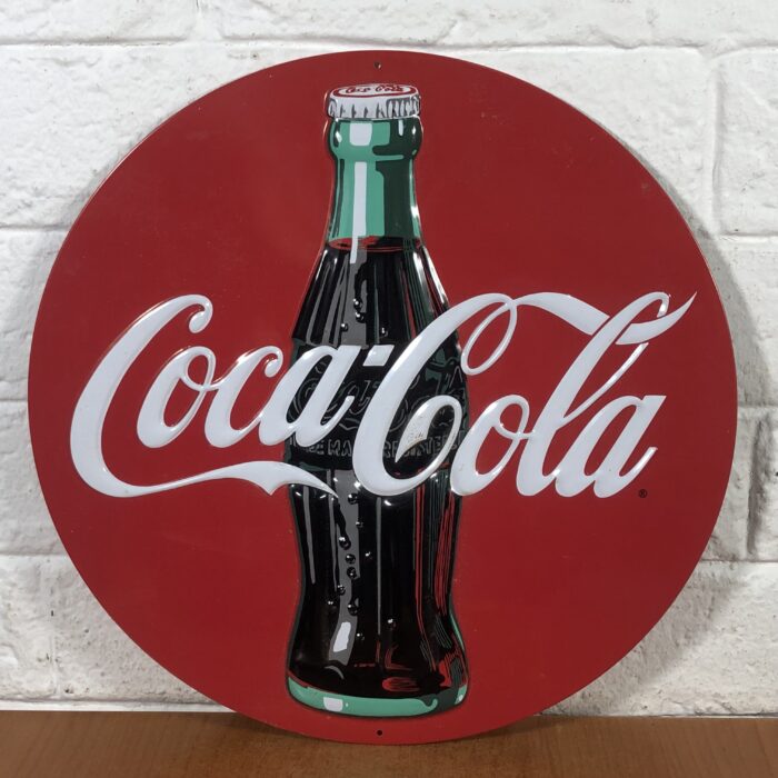 Lot 140: Coca Cola Embossed Sign (Official Licensed Product)