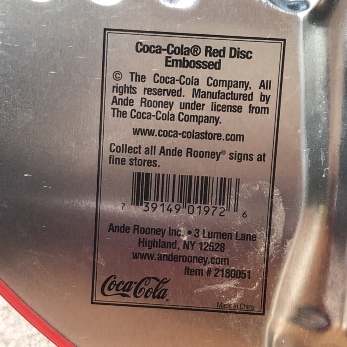 Lot 140: Coca Cola Embossed Sign (Official Licensed Product) - Image 7