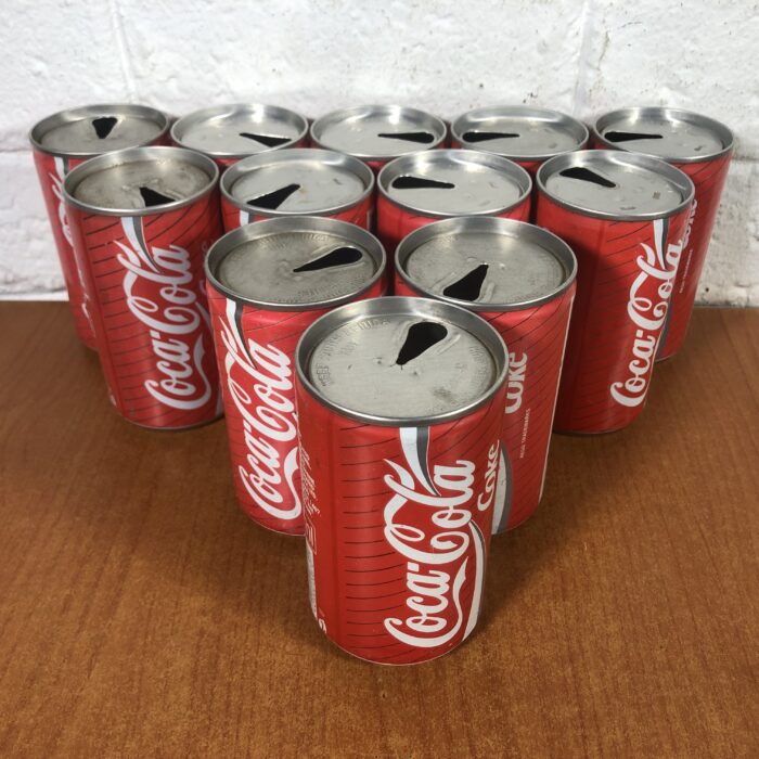 Lot 124: Complete Set of Vintage Coca Cola Cans (No.1-No.12 in a Series of Coca Cola Memorabilia Advertisements) - Image 8