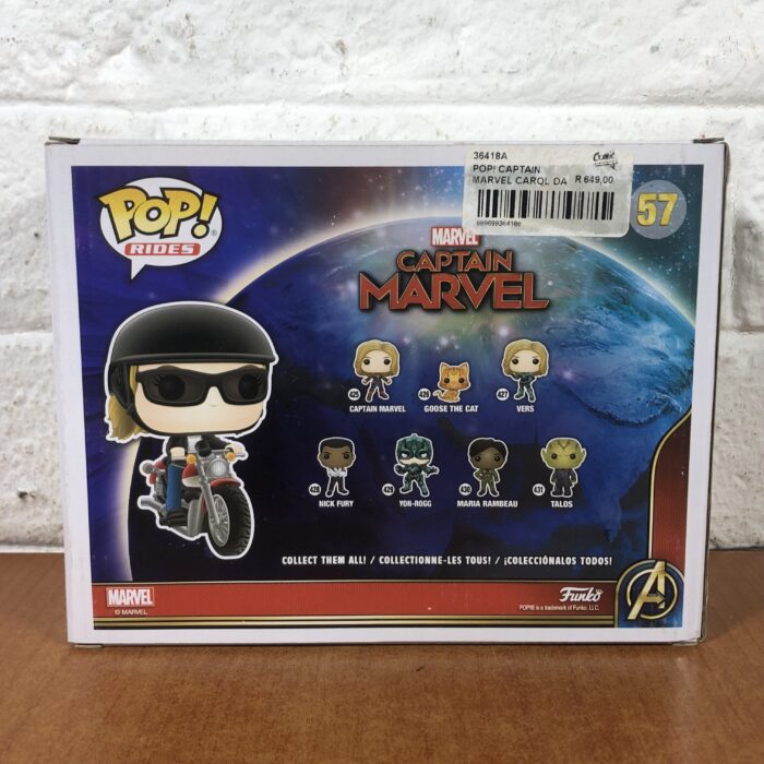 Funko Pop! Rides ~ Captain Marvel 'Carol Danvers on Motorcycle' Figure - Image 8