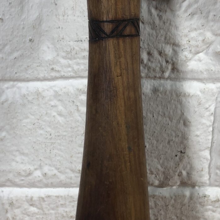 Vintage African War Club with Hidden Knife - Image 5