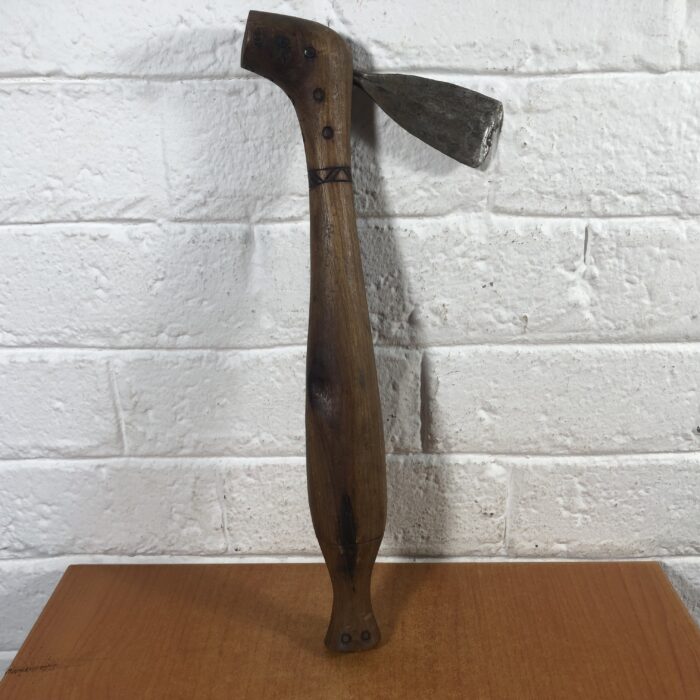 Vintage African War Club with Hidden Knife - Image 8