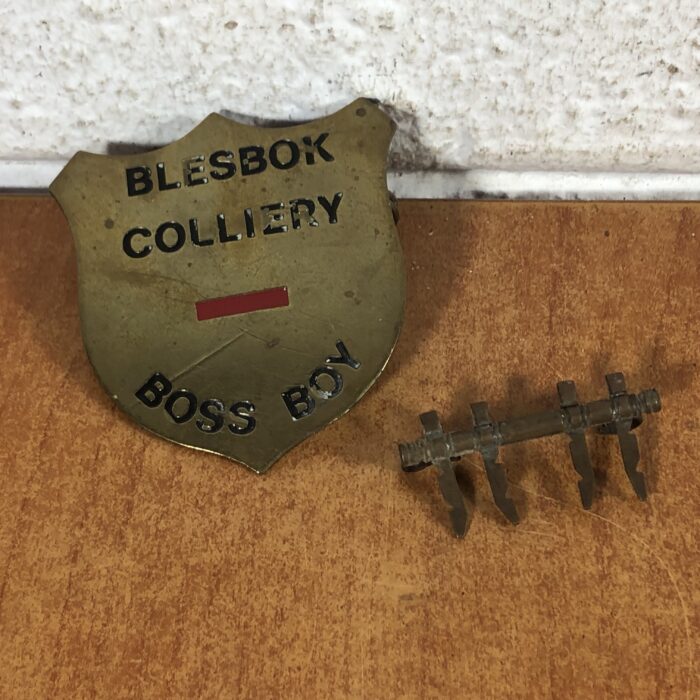 Vintage 'Blesbok Colliery Boss Boy' Badge & Yoke Brooch