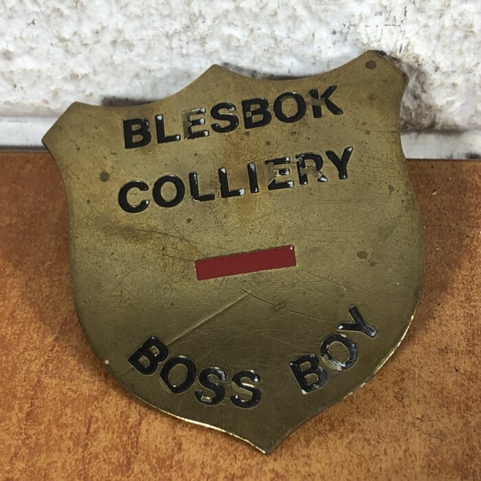 Vintage 'Blesbok Colliery Boss Boy' Badge & Yoke Brooch - Image 2