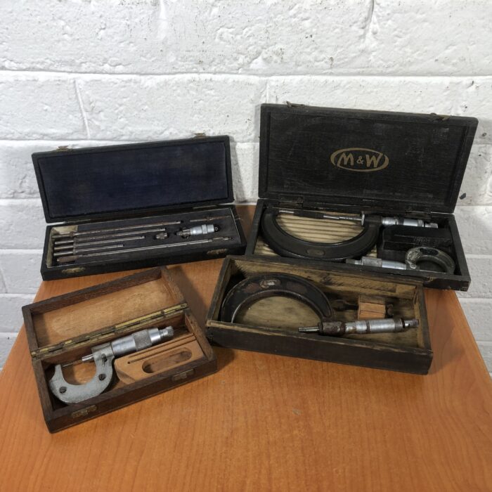 Vintage Micrometers in Cases