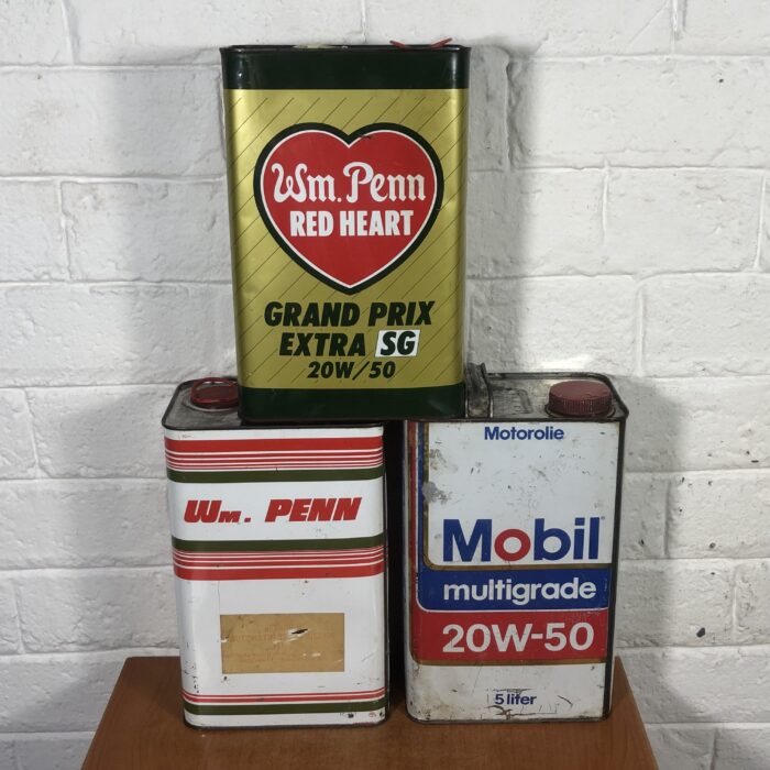 Vintage Oil Containers