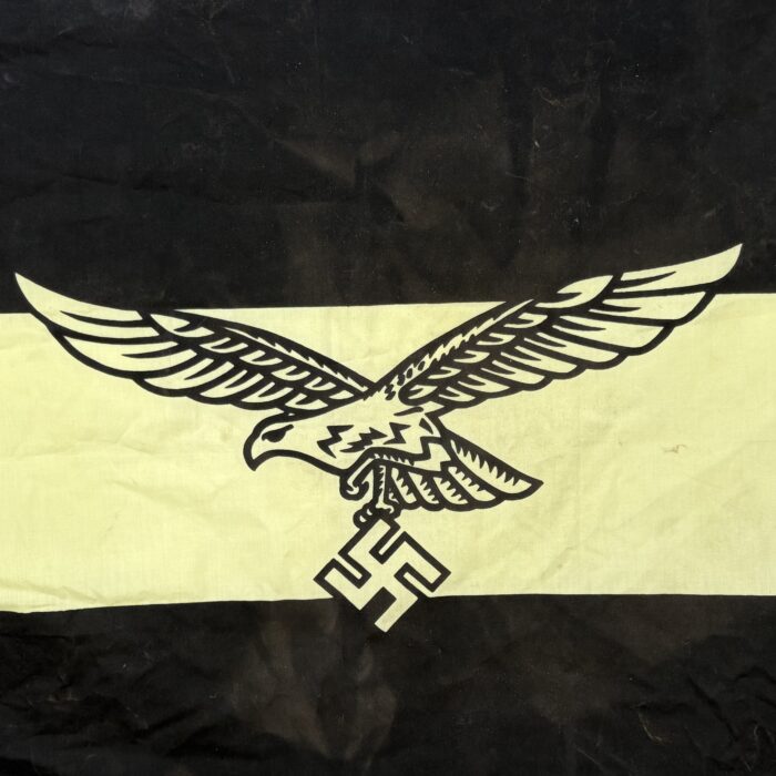 Lot 95: Vintage 1940s WW2 German Luftwaffe Flag - Image 2