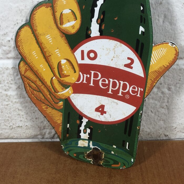 Vintage Enamel Dr Pepper Sign - Image 8