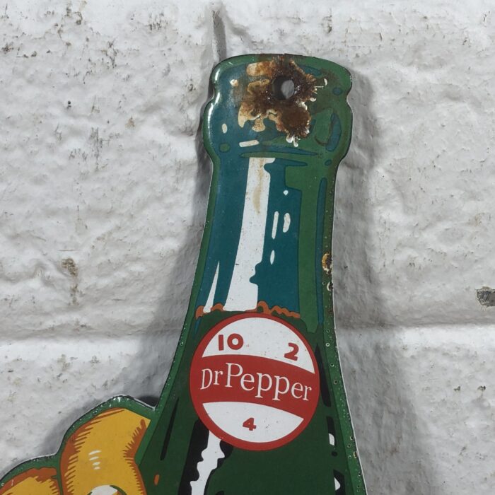 Vintage Enamel Dr Pepper Sign - Image 2