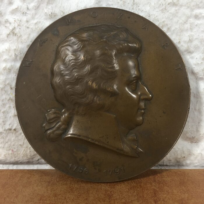 Vintage 'Mozart' Commemorative Bronze Medallion