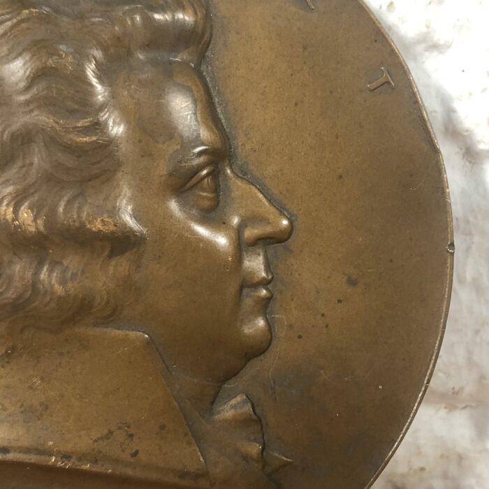 Vintage 'Mozart' Commemorative Bronze Medallion - Image 4