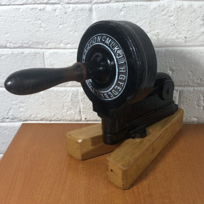 Vintage 1890s Cast Iron Initial Perforating Machine (Made in Manchester, England) - Image 9