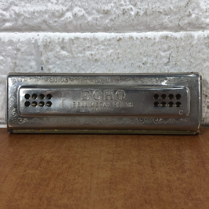 Vintage M. Hohner Echo Bell Metal Reeds Harmonica (Made in Germany)