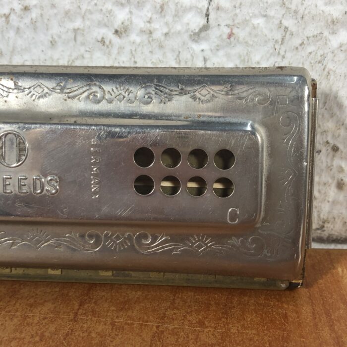 Vintage M. Hohner Echo Bell Metal Reeds Harmonica (Made in Germany) - Image 4