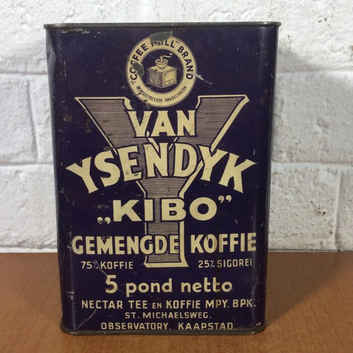 Vintage 'Van Ysendyk' Mixed Coffee Tin (5lbs)