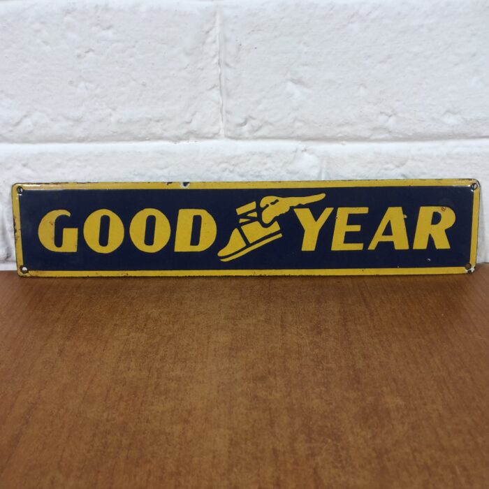 Modern Enamel Goodyear Sign