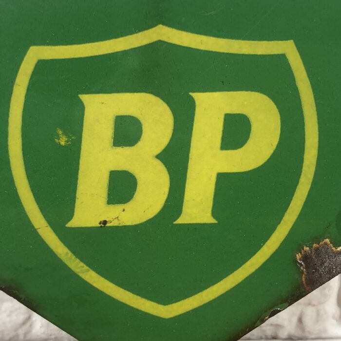 Vintage Enamel BP Sign - Image 4