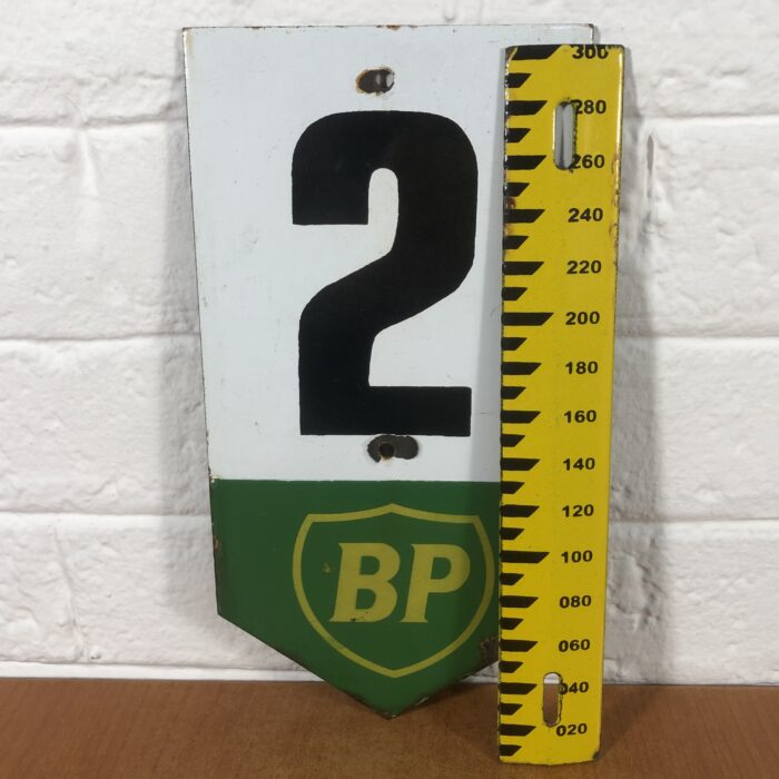 Vintage Enamel BP Sign - Image 6