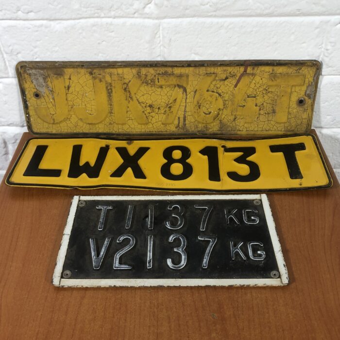 Vintage Number Plates