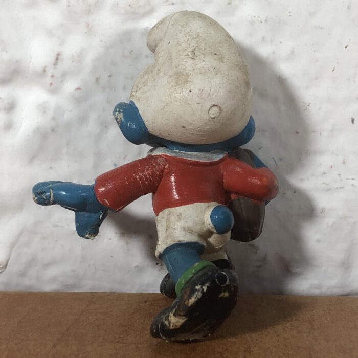 Vintage Peyo Rugby Smurf Figurine - Image 6