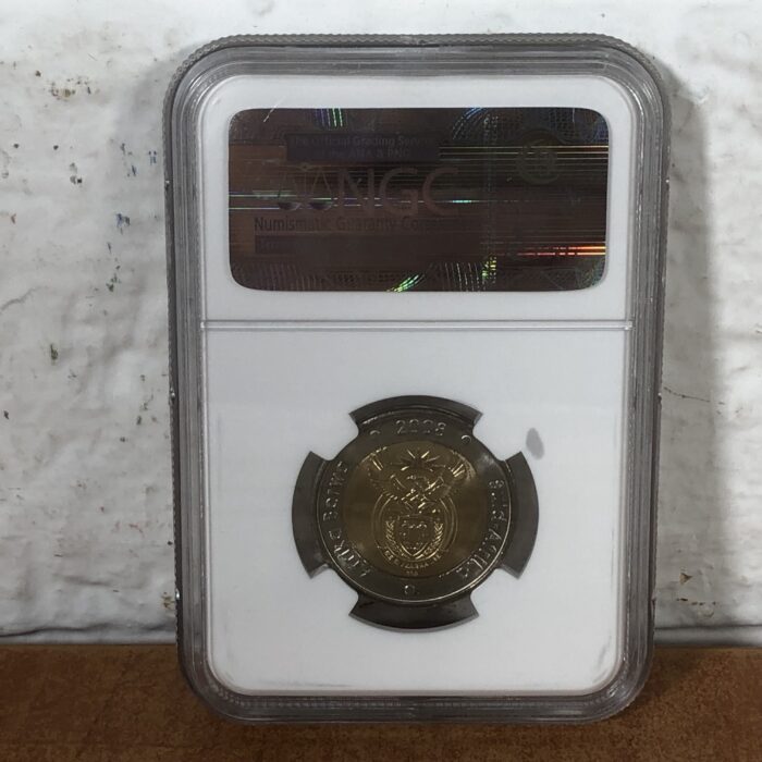 2008 Nelson Mandela 90th Birthday 5 Rand Coin (Graded MS67 by NGC) - Image 5