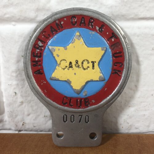 Vintage Cast Aluminium American Car & Truck Club Badge