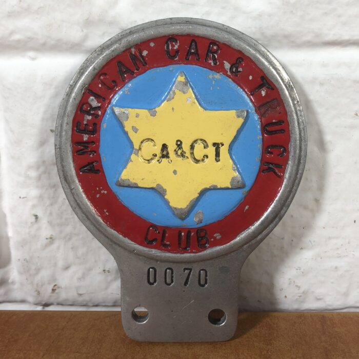 Vintage Cast Aluminium American Car & Truck Club Badge