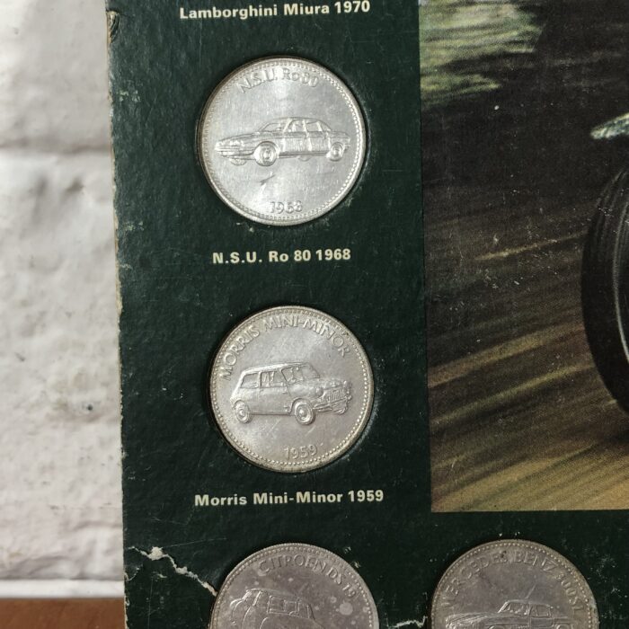 Vintage 1970s Shell Historic Cars Coin Collection - Image 3