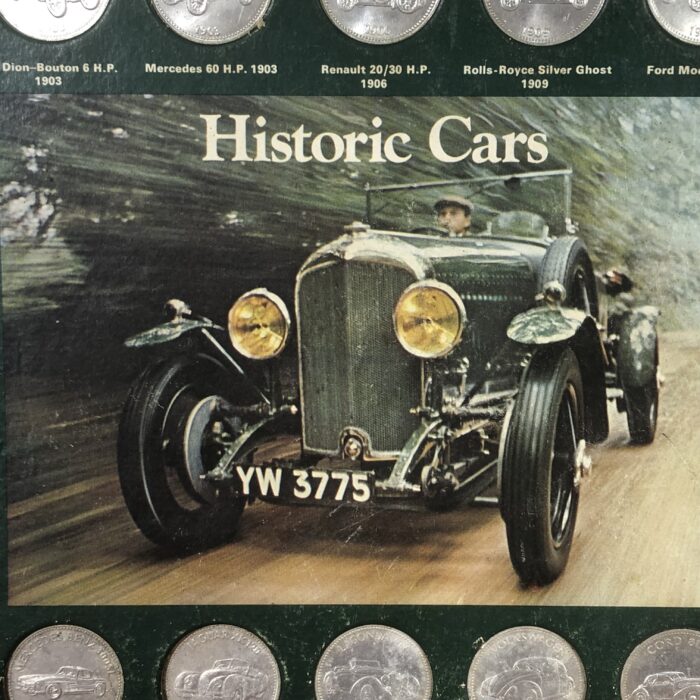 Vintage 1970s Shell Historic Cars Coin Collection - Image 6