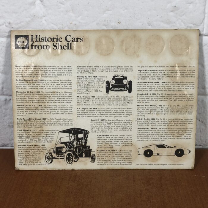 Vintage 1970s Shell Historic Cars Coin Collection - Image 10