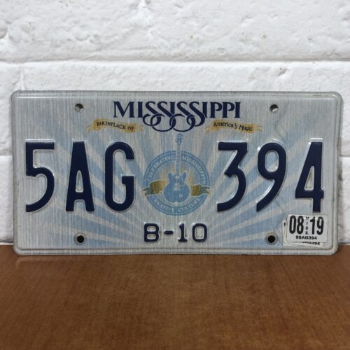 Vintage Mississippi USA Number Plate