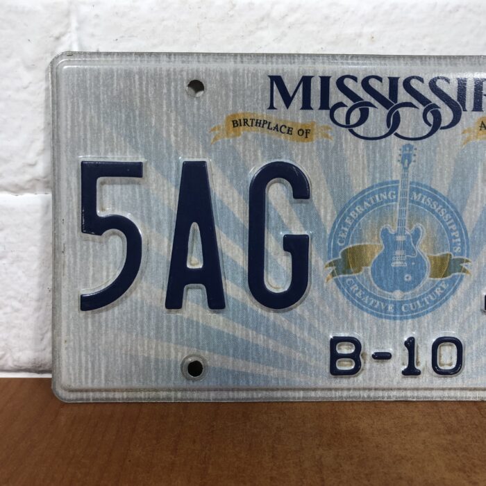 Vintage Mississippi USA Number Plate - Image 2