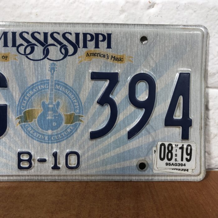 Vintage Mississippi USA Number Plate - Image 4