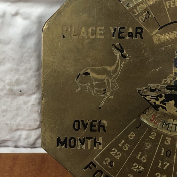 Vintage Brass Perpetual Calender (1947-1996) - Image 3