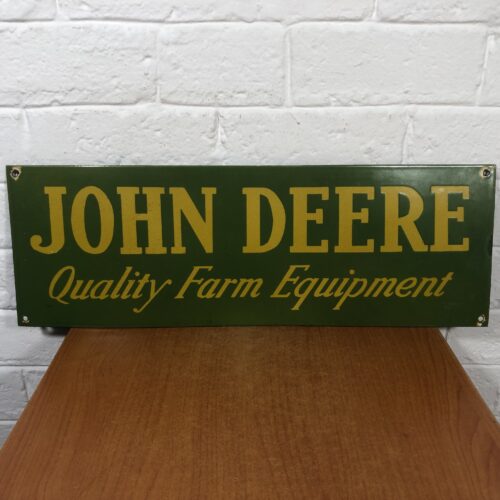 Vintage John Deere Enamel Sign