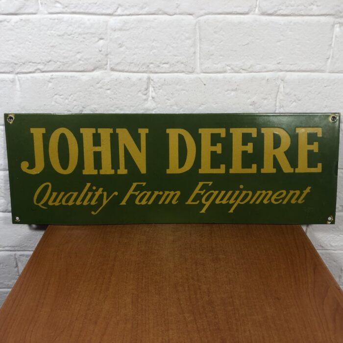Vintage John Deere Enamel Sign