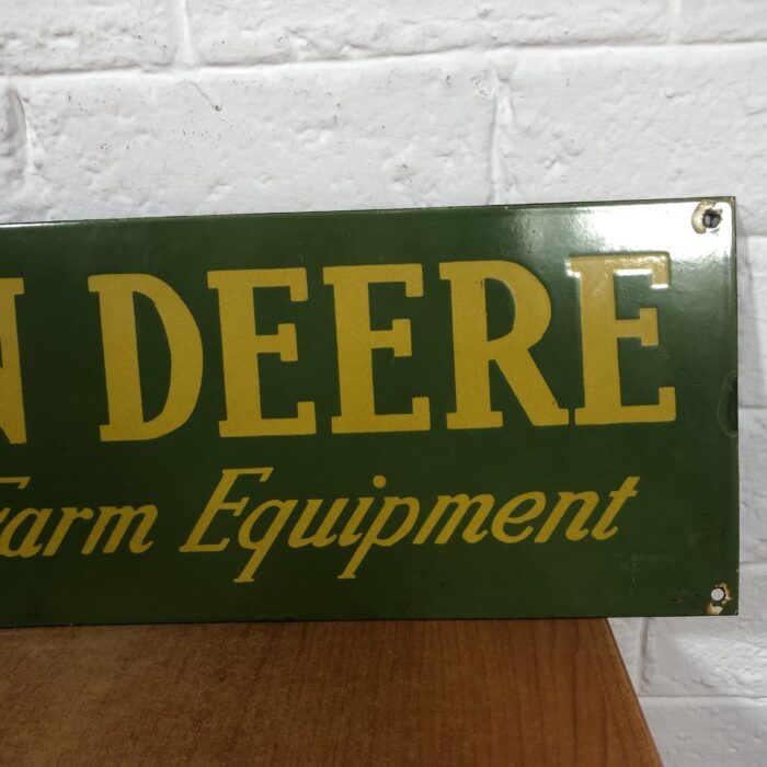 Vintage John Deere Enamel Sign - Image 4