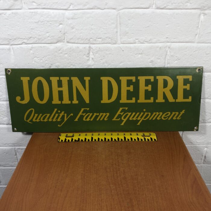 Vintage John Deere Enamel Sign - Image 6